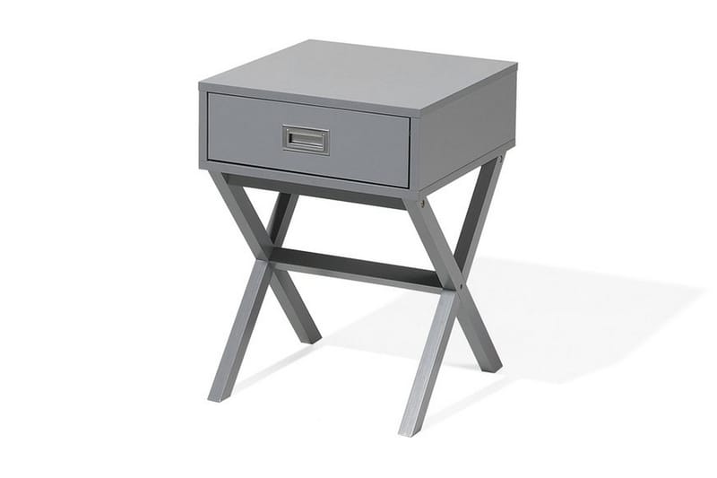 Sängbord Mondariz 40 cm med Förvaring Låda - Grå - Sängbord & nattduksbord