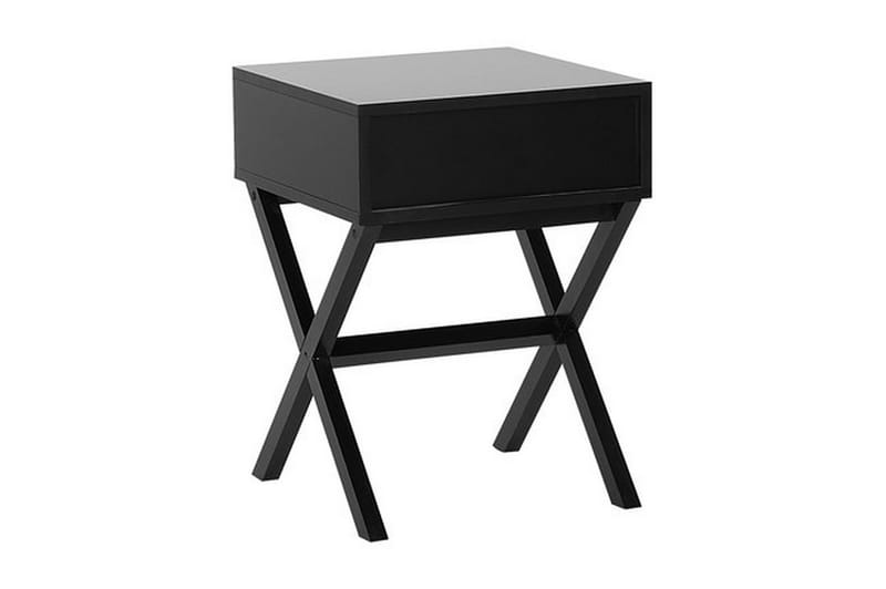Sängbord Mondariz 40 cm med Förvaring Låda - Svart - Möbler - Bord & matgrupp - Avlastningsbord & sidobord - Sängbord & nattduksbord