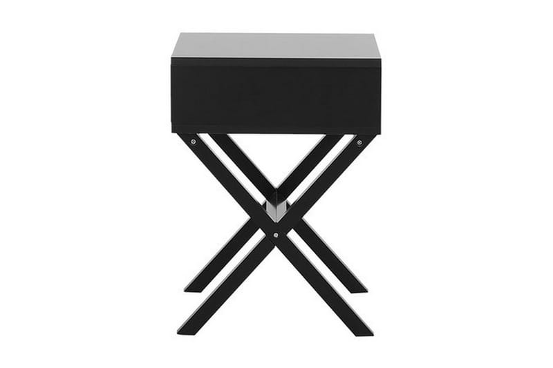Sängbord Mondariz 40 cm med Förvaring Låda - Svart - Möbler - Bord & matgrupp - Avlastningsbord & sidobord - Sängbord & nattduksbord