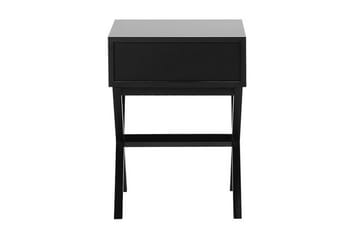 Sängbord Mondariz 40 cm med Förvaring Låda - Svart - Möbler - Bord & matgrupp - Avlastningsbord & sidobord - Sängbord & nattduksbord