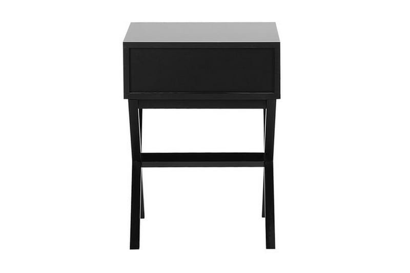 Sängbord Mondariz 40 cm med Förvaring Låda - Svart - Sängbord & nattduksbord