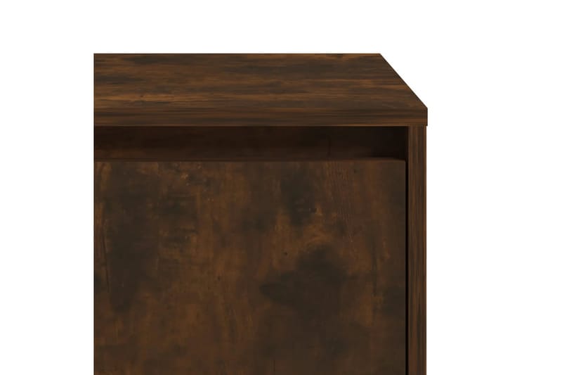 Sängbord rökfärgad ek 45x34x44,5 cm spånskiva - Brun - Sängbord & nattduksbord