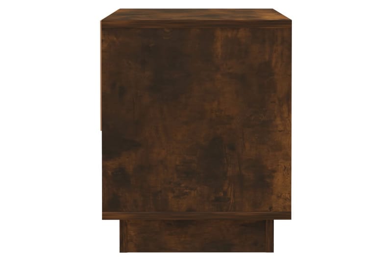 Sängbord rökfärgad ek 45x34x44 cm spånskiva - Brun - Sängbord & nattduksbord
