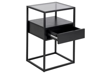 Sängbord Sakila 35 cm - Svart - Möbler - Bord & matgrupp - Avlastningsbord & sidobord - Sängbord & nattduksbord