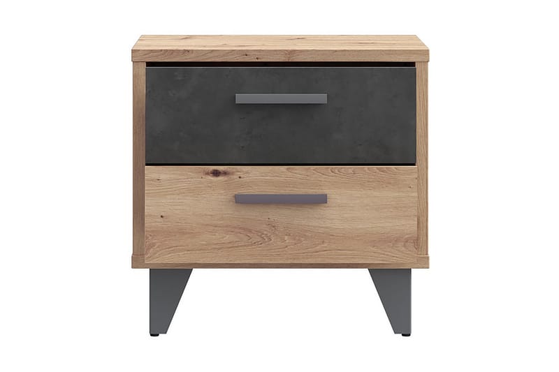 Sängbord Sapes 42x50 cm - Brun/Grå - Möbler - Bord & matgrupp - Avlastningsbord & sidobord - Sängbord & nattduksbord