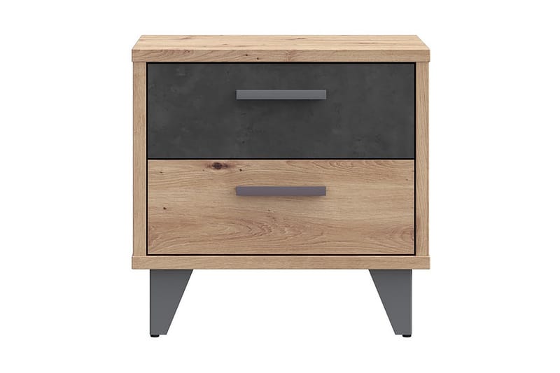 Sängbord Sapes 42x50 cm - Brun/Grå - Möbler - Bord & matgrupp - Avlastningsbord & sidobord - Sängbord & nattduksbord