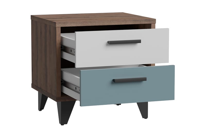 Sängbord Sapes 42x50 cm - Flerfärgad - Sängbord & nattduksbord