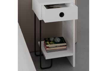 Sängbord Sirius 32x30 cm Vit - Hanah Home - Möbler - Bord & matgrupp - Avlastningsbord & sidobord - Sängbord & nattduksbord
