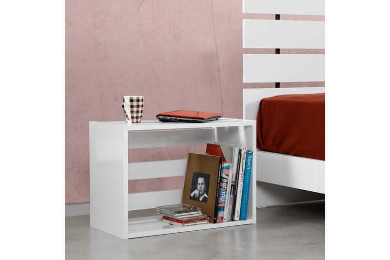 Sängbord Skoglund 60 cm - Vit - Möbler - Bord & matgrupp - Avlastningsbord & sidobord - Sängbord & nattduksbord