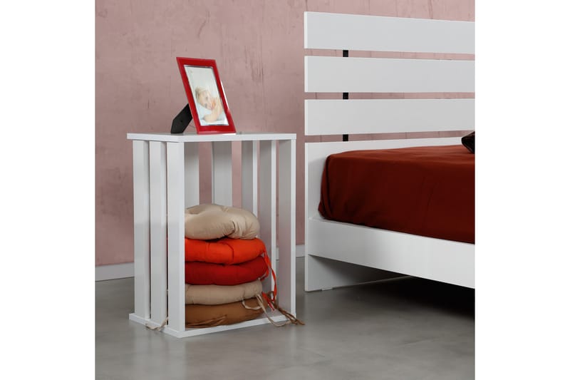 Sängbord Skoglund 60 cm - Vit - Sängbord & nattduksbord