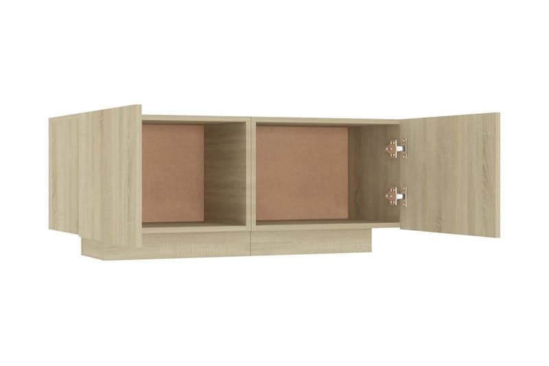 Sängbord sonoma-ek 100x35x40 cm spånskiva - Brun - Sängbord & nattduksbord