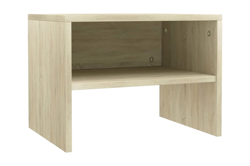 Sängbord sonoma ek 40x30x30 cm spånskiva - Brun - Sängbord & nattduksbord