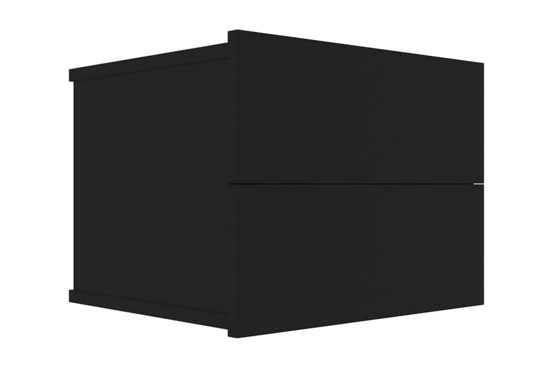Sängbord svart 40x30x30 cm spånskiva - Svart - Sängbord & nattduksbord