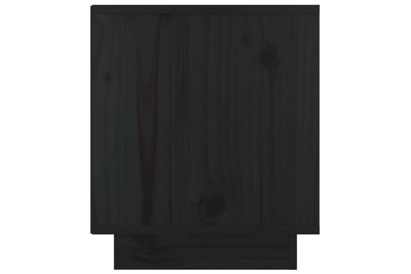 Sängbord svart 40x34x40 cm massiv furu - Svart - Sängbord & nattduksbord