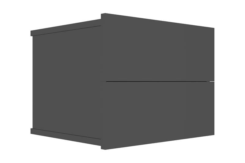 Sängbord svart högglans 40x30x30 cm spånskiva - Svart - Sängbord & nattduksbord