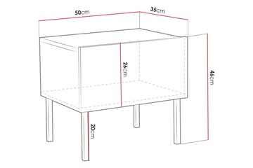 Sängbord - Svart - Möbler - Bord & matgrupp - Avlastningsbord & sidobord - Sängbord & nattduksbord