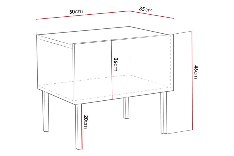 Sängbord - Svart - Sängbord & nattduksbord