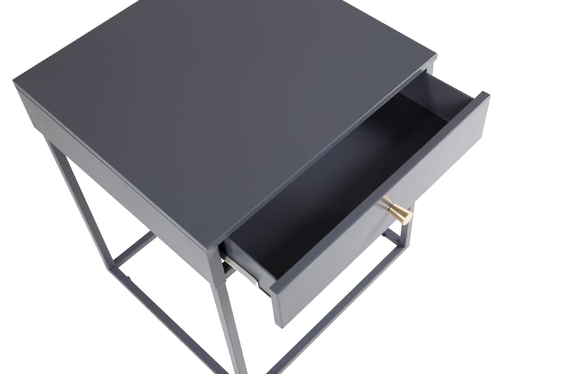 Sängbord Tamarie 43 cm med Förvaring Låda - Ljusgrå - Sängbord & nattduksbord