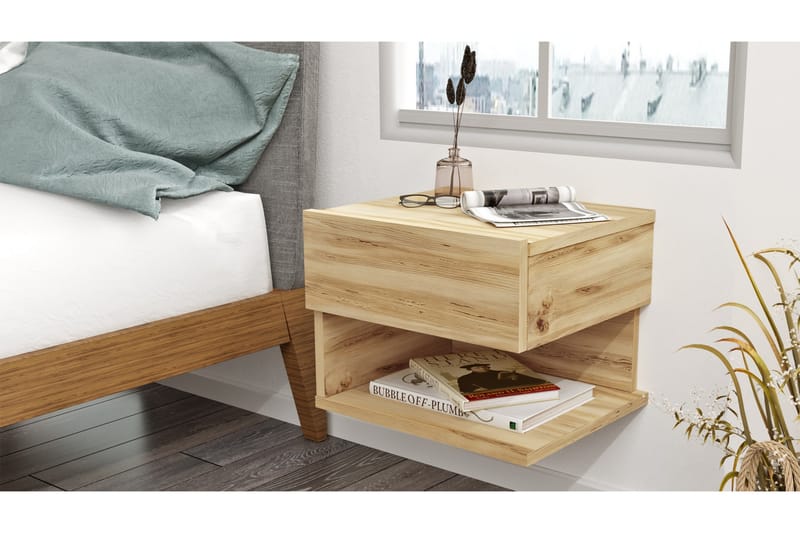 Sängbord Troter 40 cm - Natur - Sängbord & nattduksbord