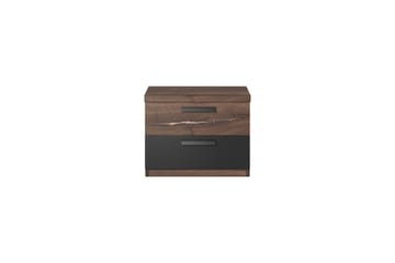 Sängbord Urbina 46 cm - Mörkbrun - Möbler - Bord & matgrupp - Avlastningsbord & sidobord - Sängbord & nattduksbord