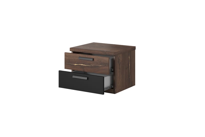 Sängbord Urbina 46 cm - Mörkbrun - Möbler - Bord & matgrupp - Avlastningsbord & sidobord - Sängbord & nattduksbord
