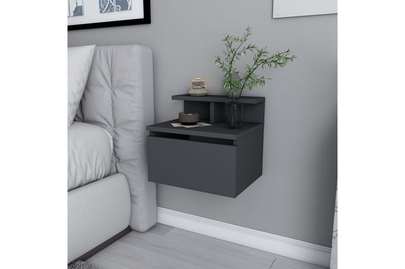 Sängbord Urgby 39,8x35 cm - Antracit - Möbler - Bord & matgrupp - Avlastningsbord & sidobord - Sängbord & nattduksbord