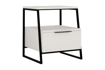 Sängbord Urgby 45x50 cm - Vit - Möbler - Bord & matgrupp - Avlastningsbord & sidobord - Sängbord & nattduksbord