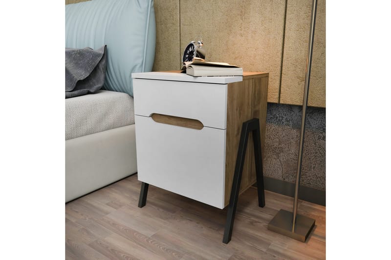 Sängbord Urgby 45x63,5 cm - Brun - Möbler - Bord & matgrupp - Avlastningsbord & sidobord - Sängbord & nattduksbord