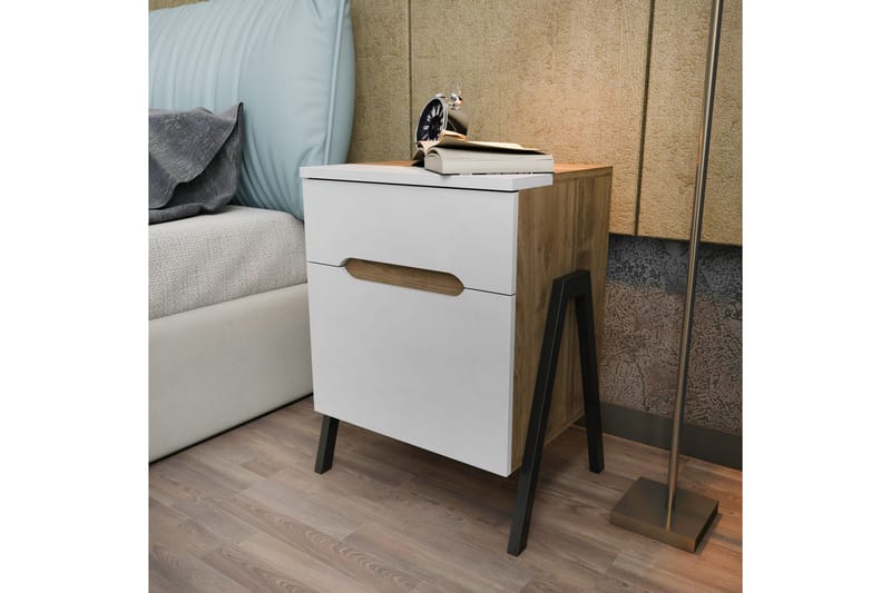 Sängbord Urgby 45x63,5 cm - Brun - Sängbord & nattduksbord
