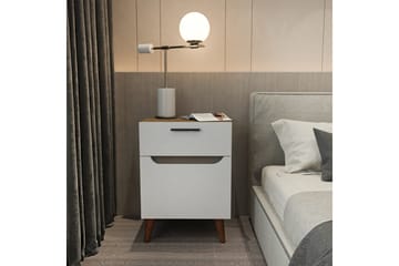 Sängbord Urgby 45x63 cm - Vit - Möbler - Bord & matgrupp - Avlastningsbord & sidobord - Sängbord & nattduksbord