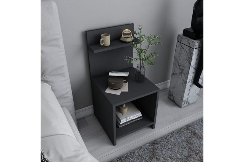 Sängbord Violaceae 35,6x72 cm - Antracit - Möbler - Bord & matgrupp - Avlastningsbord & sidobord - Sängbord & nattduksbord