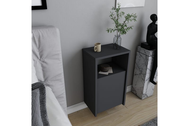 Sängbord Violaceae 36x61,4 cm - Antracit - Möbler - Bord & matgrupp - Avlastningsbord & sidobord - Sängbord & nattduksbord