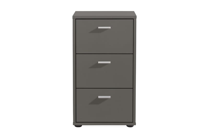 Sängbord Virginia 35 cm med Förvaring 3 Lådor - Grå - Möbler - Bord & matgrupp - Avlastningsbord & sidobord - Sängbord & nattduksbord
