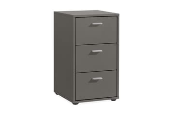 Sängbord Virginia 35 cm med Förvaring 3 Lådor - Grå - Möbler - Bord & matgrupp - Avlastningsbord & sidobord - Sängbord & nattduksbord