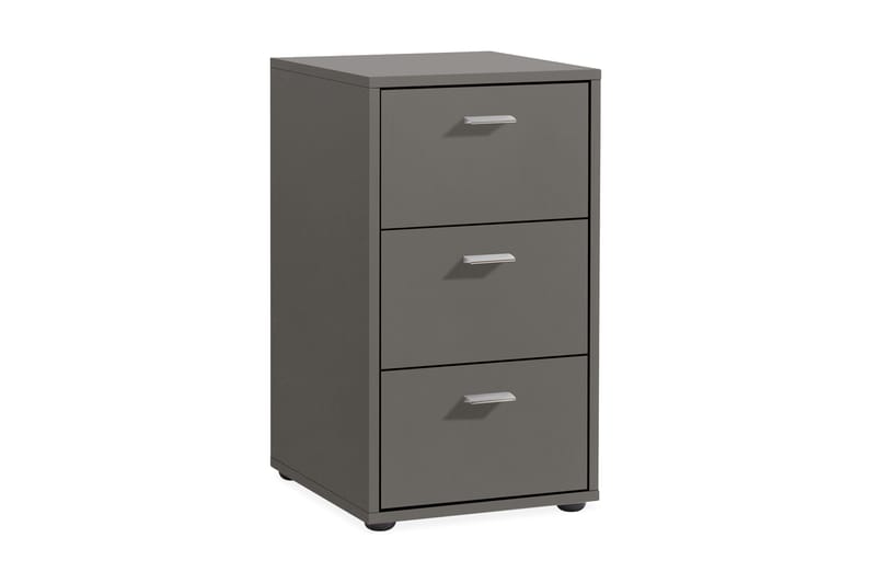 Sängbord Virginia 35 cm med Förvaring 3 Lådor - Grå - Möbler - Bord & matgrupp - Avlastningsbord & sidobord - Sängbord & nattduksbord
