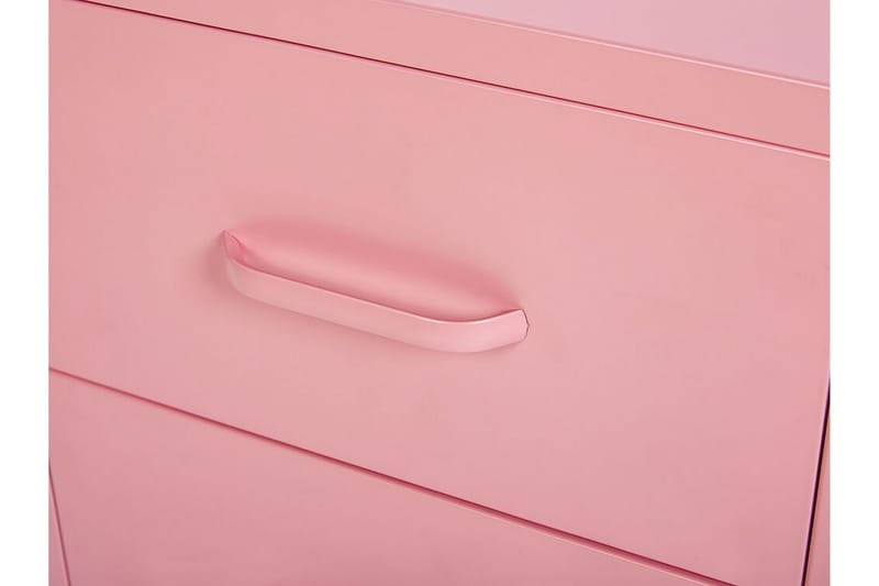 Sängbord Visanza 43 cm - Stål/Rosa - Möbler - Bord & matgrupp - Avlastningsbord & sidobord - Sängbord & nattduksbord