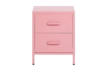 Sängbord Visanza 43 cm - Stål/Rosa - Möbler - Bord & matgrupp - Avlastningsbord & sidobord - Sängbord & nattduksbord