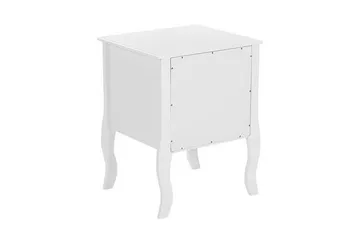 Sängbord vit 2 lådor LANE - Vit - Möbler - Bord & matgrupp - Avlastningsbord & sidobord - Sängbord & nattduksbord