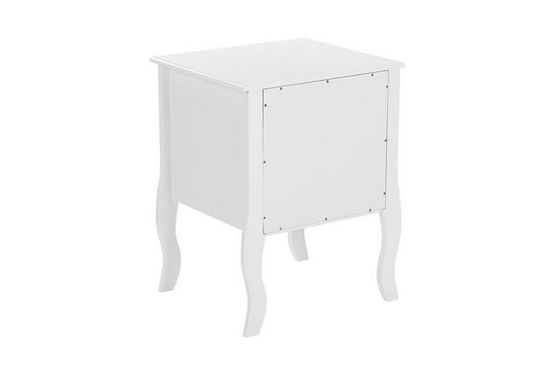 Sängbord vit 2 lådor LANE - Vit - Möbler - Bord & matgrupp - Avlastningsbord & sidobord - Sängbord & nattduksbord