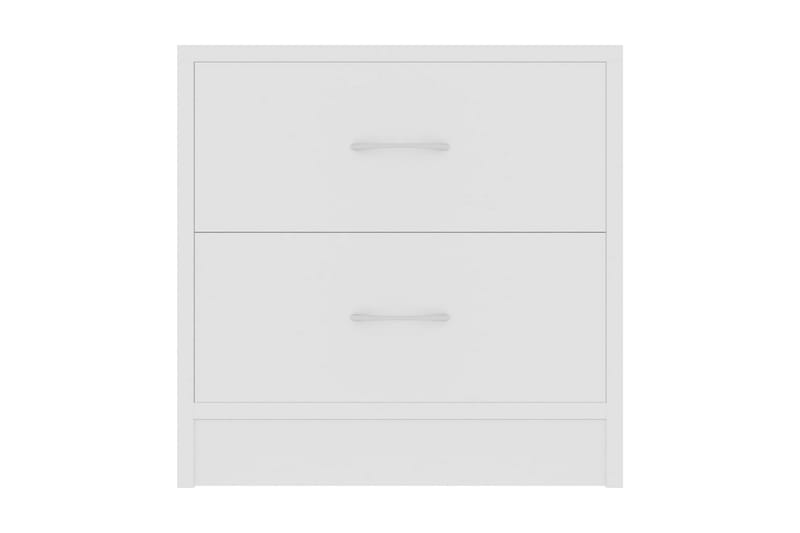 Sängbord vit 40x30x40 cm spånskiva - Vit - Sängbord & nattduksbord
