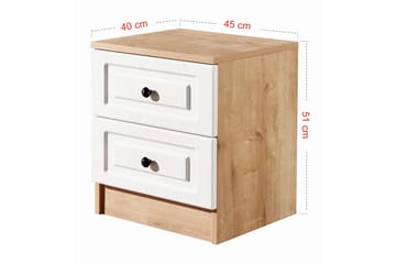 Sängbord Zakkum 45x51 cm - Blå - Möbler - Bord & matgrupp - Avlastningsbord & sidobord - Sängbord & nattduksbord