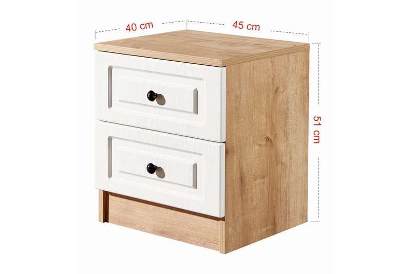 Sängbord Zakkum 45x51 cm - Blå - Möbler - Bord & matgrupp - Avlastningsbord & sidobord - Sängbord & nattduksbord
