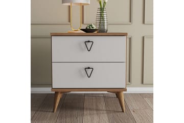 Sängbord Zakkum 52x55,1 cm - Brun - Möbler - Bord & matgrupp - Avlastningsbord & sidobord - Sängbord & nattduksbord