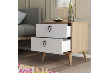 Sängbord Zakkum 52x55,1 cm - Brun - Möbler - Bord & matgrupp - Avlastningsbord & sidobord - Sängbord & nattduksbord