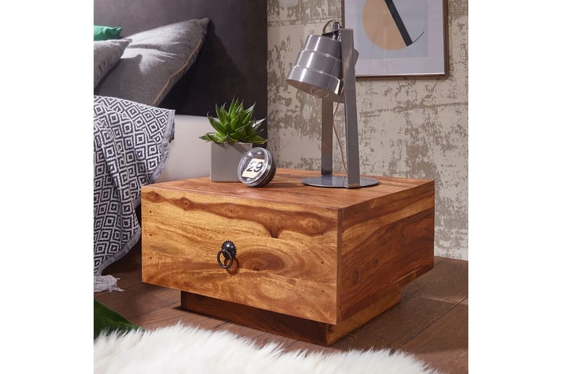 Sängbord Pesantes 40 cm med Förvaring Låda - Massivt Trä - Möbler - Bord & matgrupp - Avlastningsbord & sidobord - Sängbord & nattduksbord