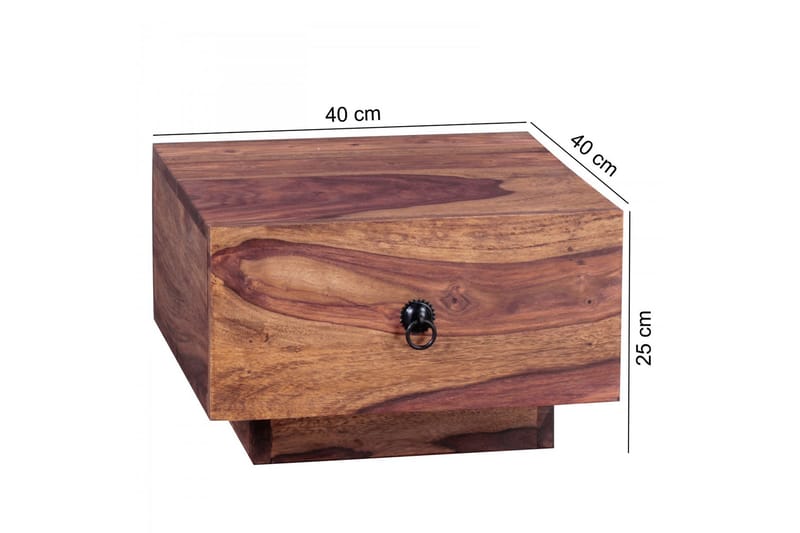 Sängbord Pesantes 40 cm med Förvaring Låda - Massivt Trä - Möbler - Bord & matgrupp - Avlastningsbord & sidobord - Sängbord & nattduksbord