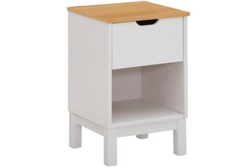 Sängbord Potenza 38 cm - Vit - Möbler - Bord & matgrupp - Avlastningsbord & sidobord - Sängbord & nattduksbord