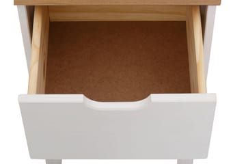 Sängbord Potenza 38 cm - Vit - Möbler - Bord & matgrupp - Avlastningsbord & sidobord - Sängbord & nattduksbord