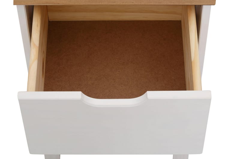 Sängbord Potenza 38 cm - Vit - Möbler - Bord & matgrupp - Avlastningsbord & sidobord - Sängbord & nattduksbord
