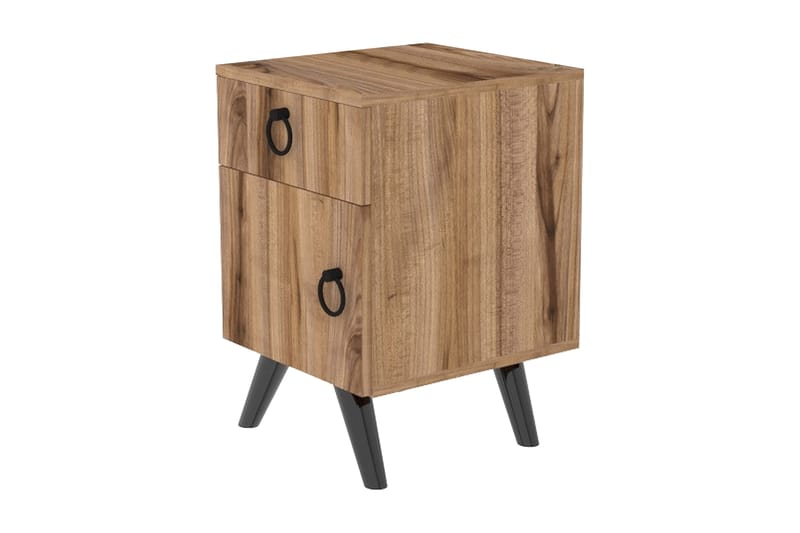 Sängbord Pilado 40x44 cm - Mörkbrun - Möbler - Bord & matgrupp - Avlastningsbord & sidobord - Sängbord & nattduksbord